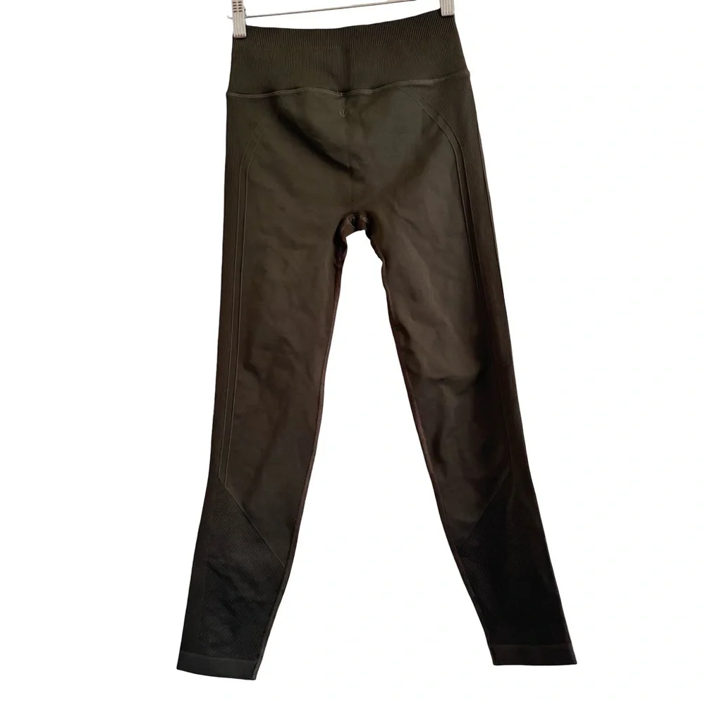 Lululemon Ebb To Street Tight Olive Green 4